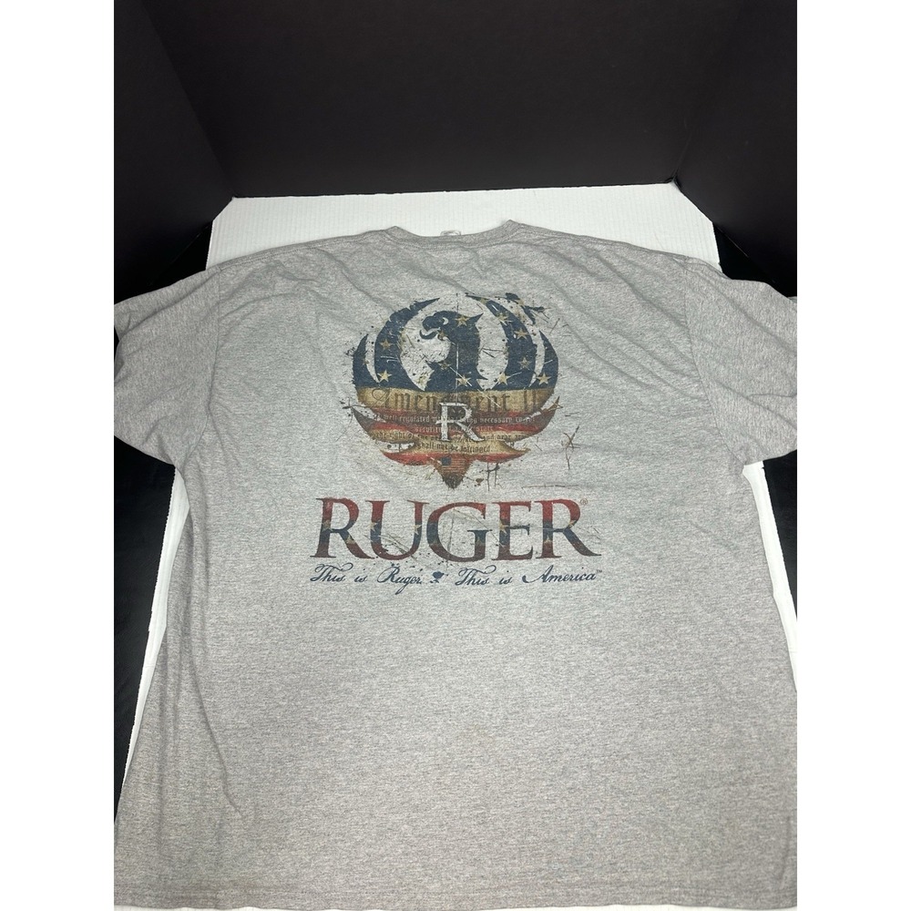 Ruger 2nd Ammendment Rights Logo Graphic Print Hunter Men's Size 3XL T Shirt